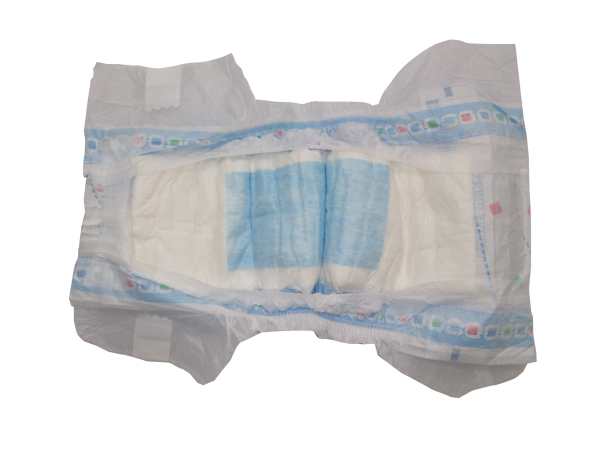 Fraldas de bebê secas baratas com folha traseira de filme tipo pano para o mercado da África