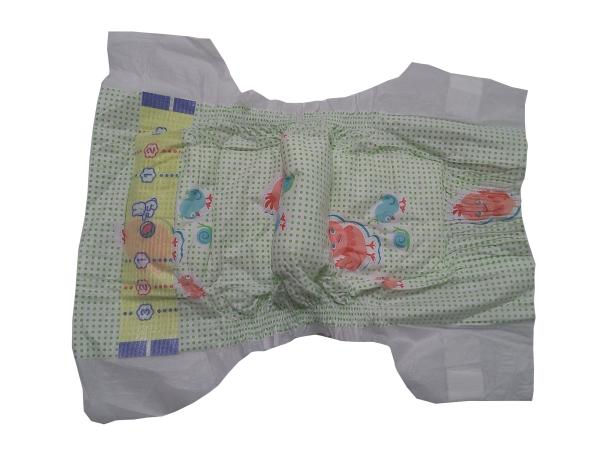 Fraldas de bebê de fita mágica descartáveis ​​econômicas exportadas para o Bahrein