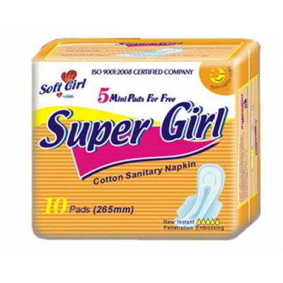 Venda imperdível Super Comforable Super Girl Disposable Sanitary Napkins