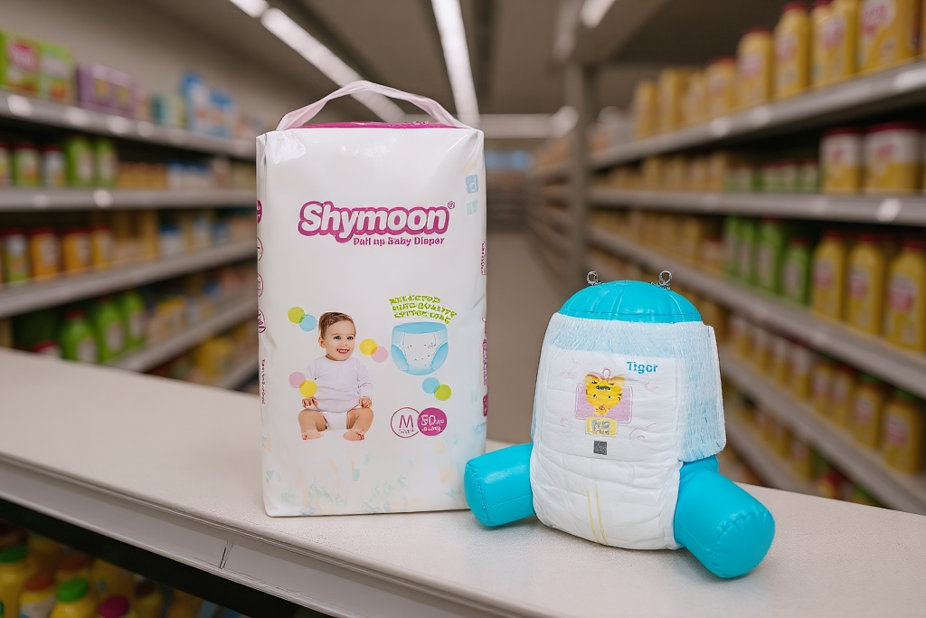 Puxe fraldas para bebês